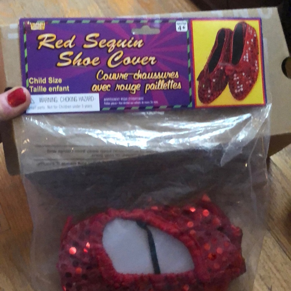 Ruby red Shoe coverings!